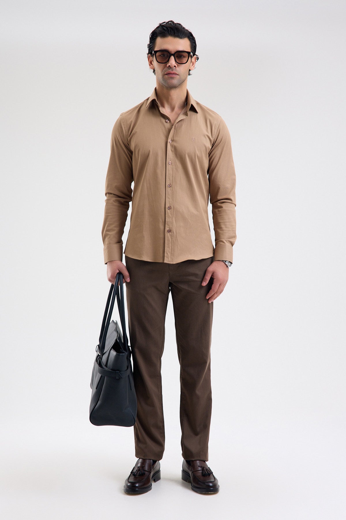 Stretch Cotton Blend Shirt