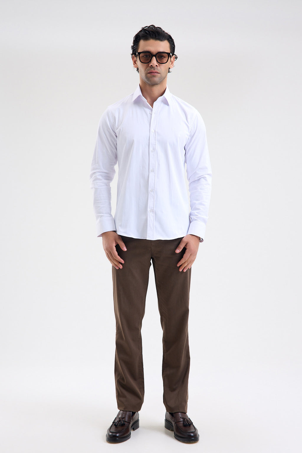 Stretch Cotton Blend Shirt