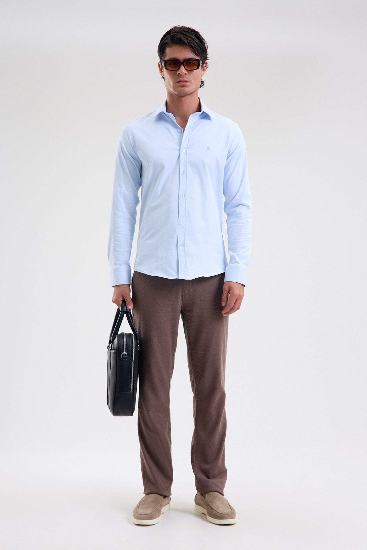 Stretch Cotton Blend Shirt