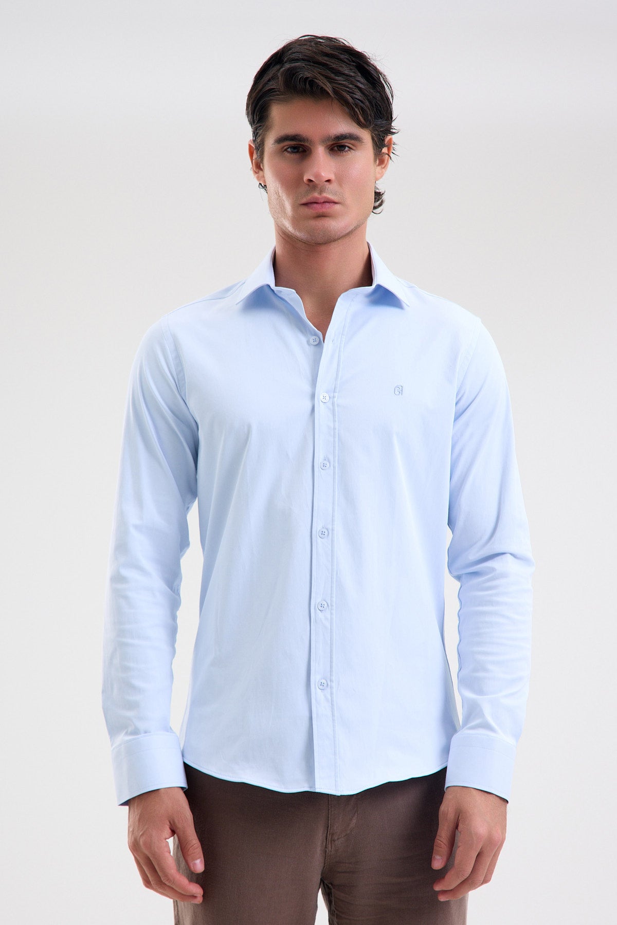 Stretch Cotton Blend Shirt