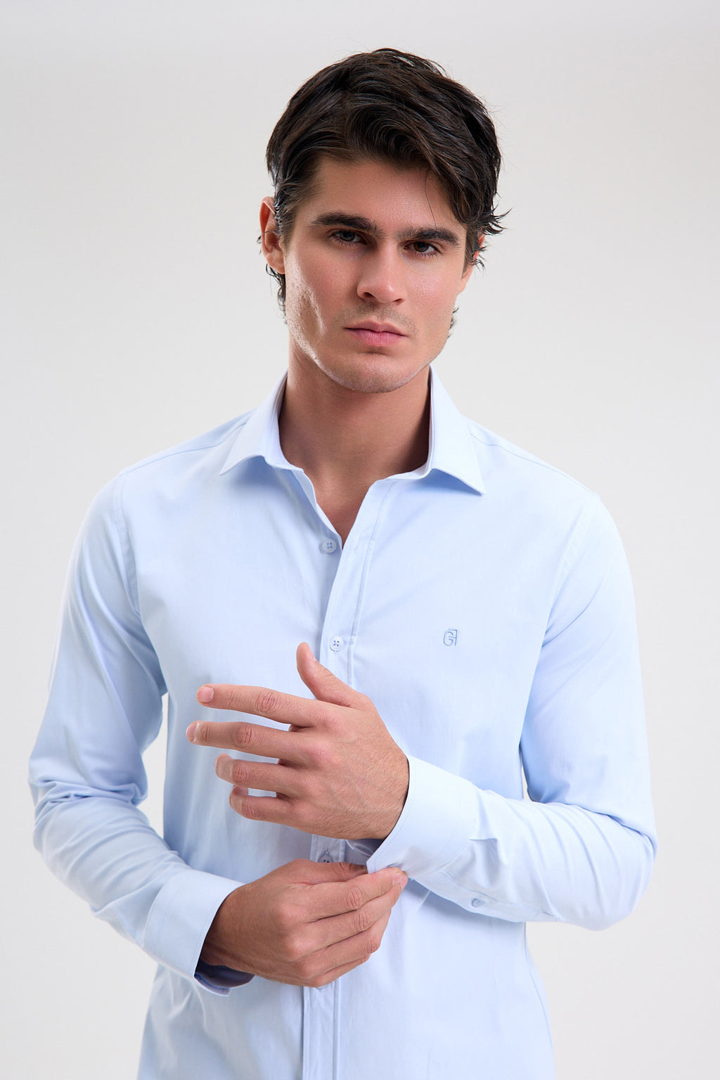 Stretch Cotton Blend Shirt