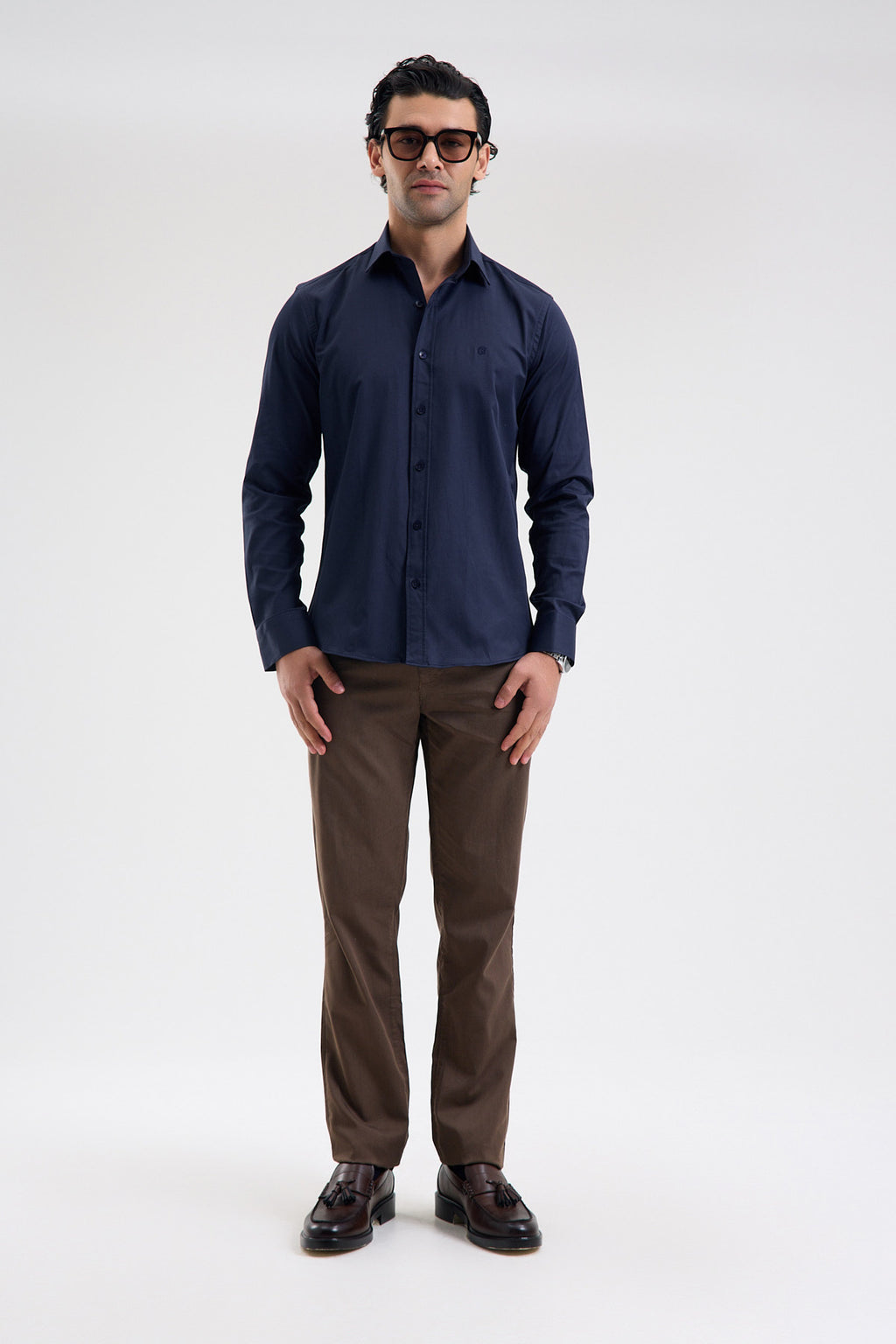 Stretch Cotton Blend Shirt