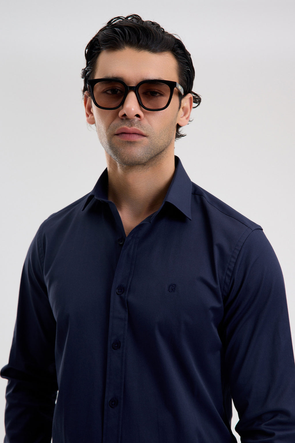 Stretch Cotton Blend Shirt