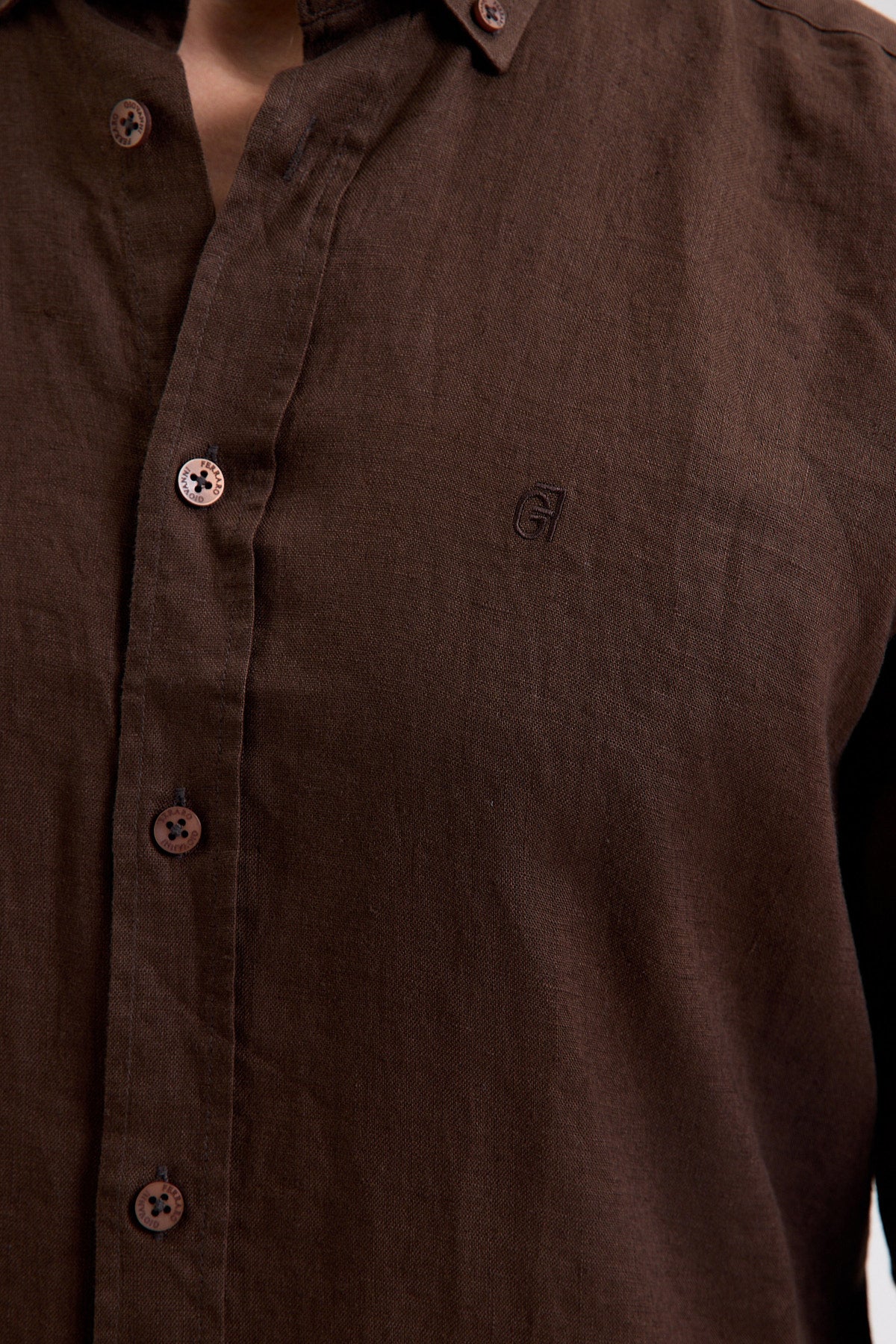 Pure Linen Long Sleeve Shirt