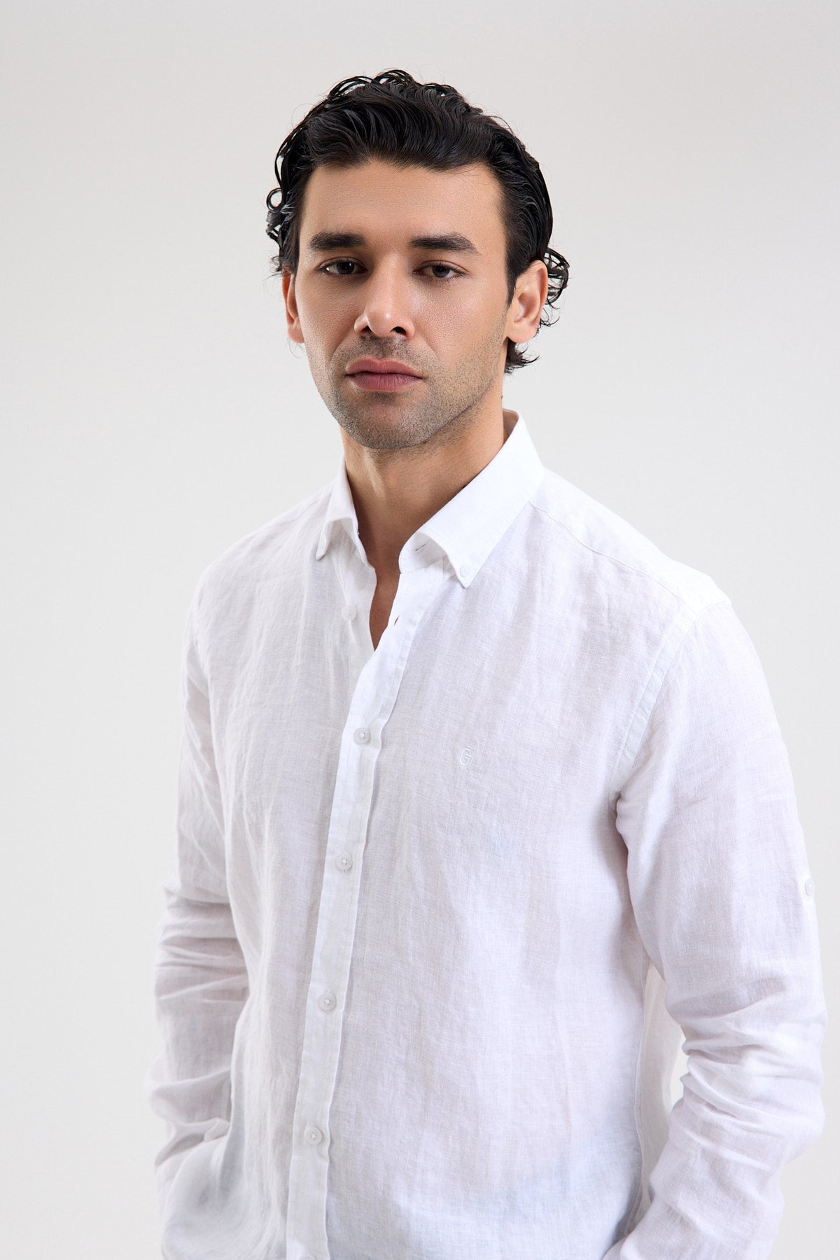 Pure Linen Long Sleeve Shirt
