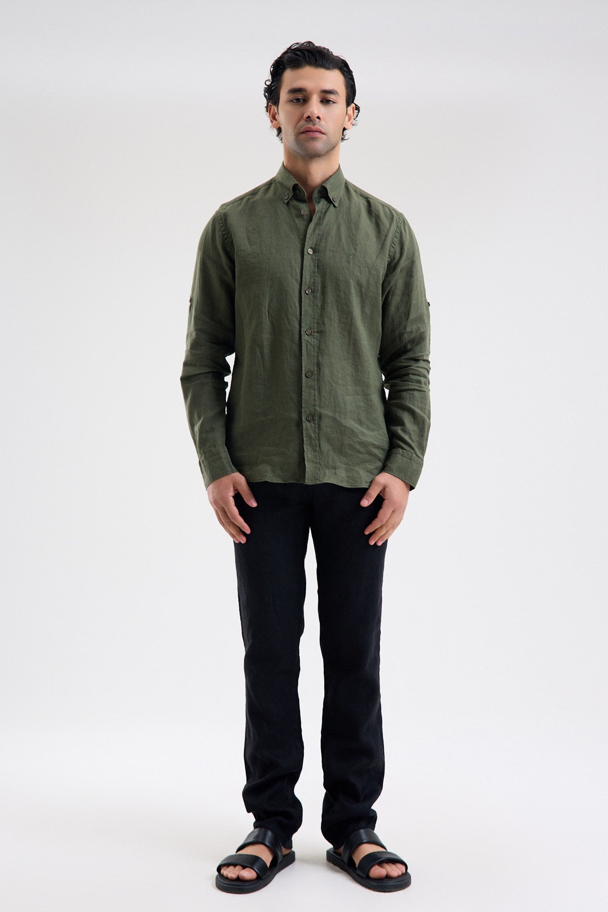 Pure Linen Long Sleeve Shirt