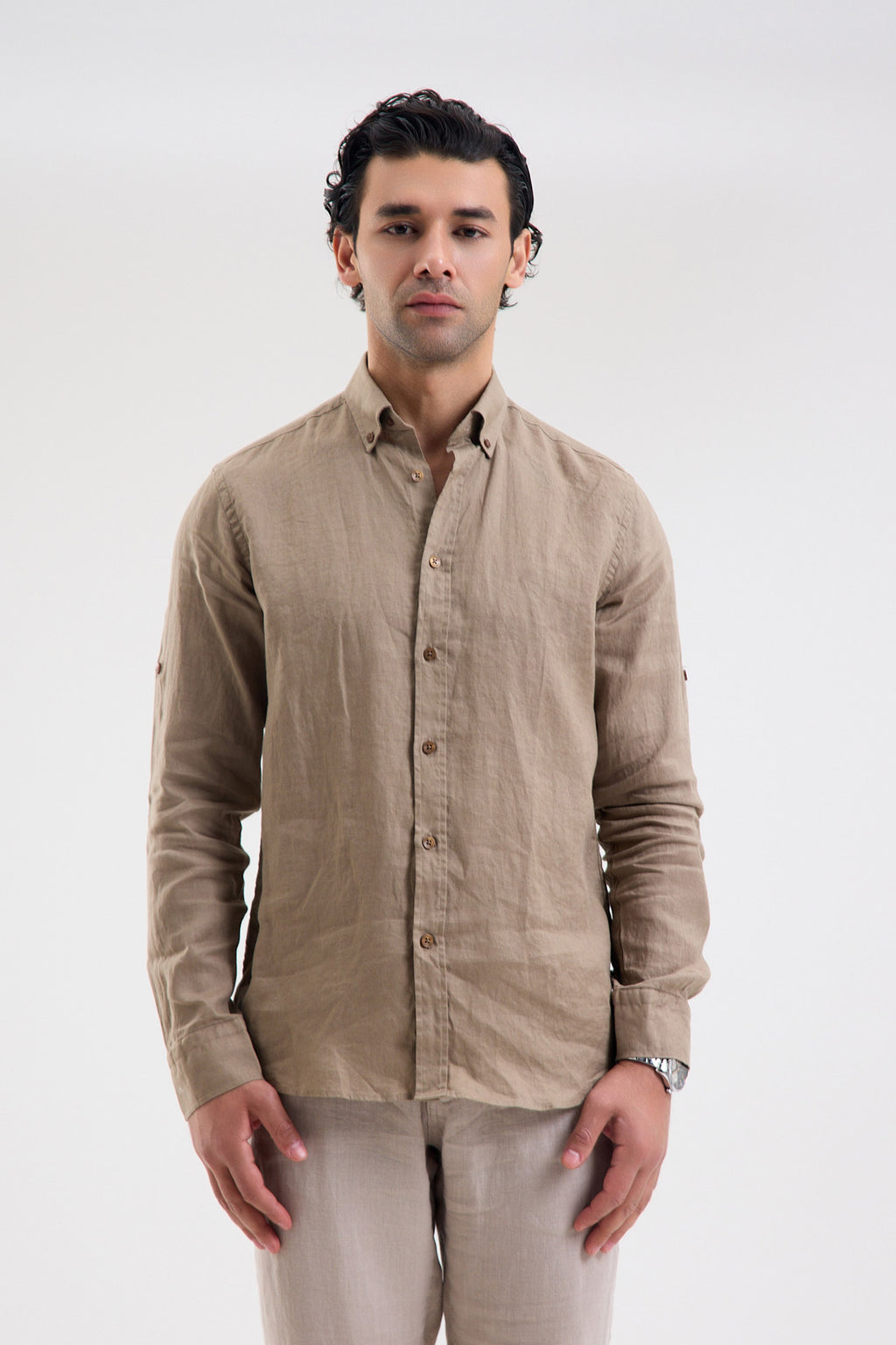 Pure Linen Long Sleeve Shirt