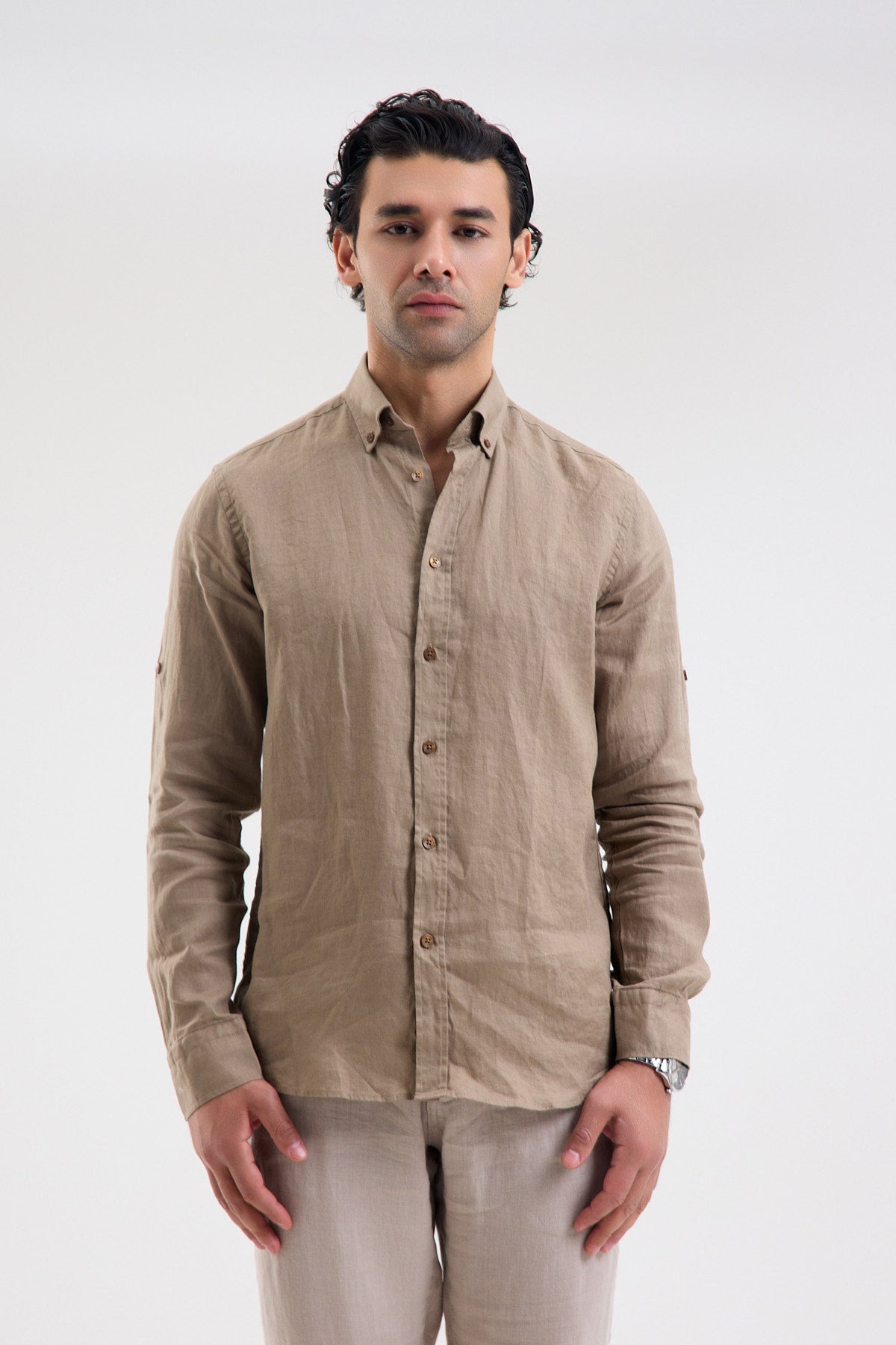 Pure Linen Long Sleeve Shirt